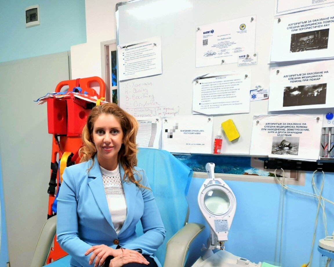 Iva Pehlivanska, Presidenta del Sindicato de Paramédicos de Bulgaria