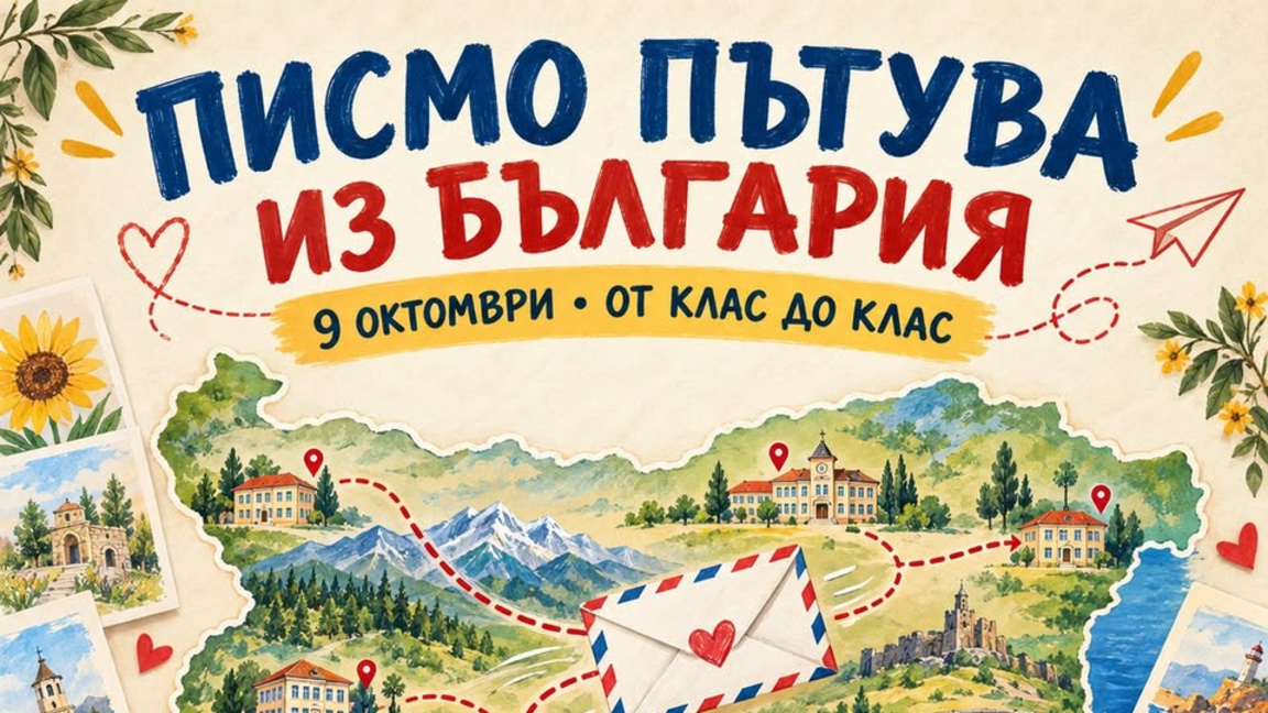Шест училища от Старозагорско участват в инициативата "Писмо пътува из България"
