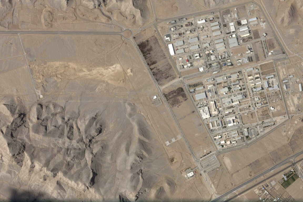 Сателитно изображение на иранския ядрен обект в Исфахан.