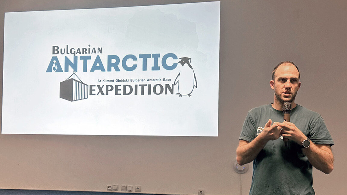 Der Kommandant der bulgarischen Polarstation Kamen Nedkow