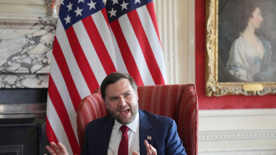 Вицепрезидентът на САЩ Джей Ди Ванс.