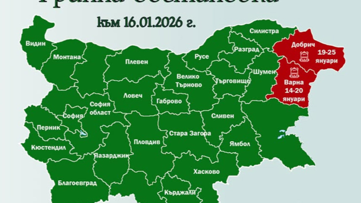 Dobriç ilinde grip salgını ilan edildi