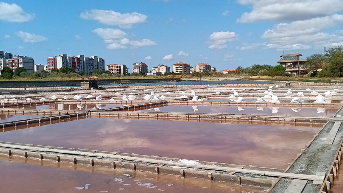 The hot summer in Pomorie has a taste of salt