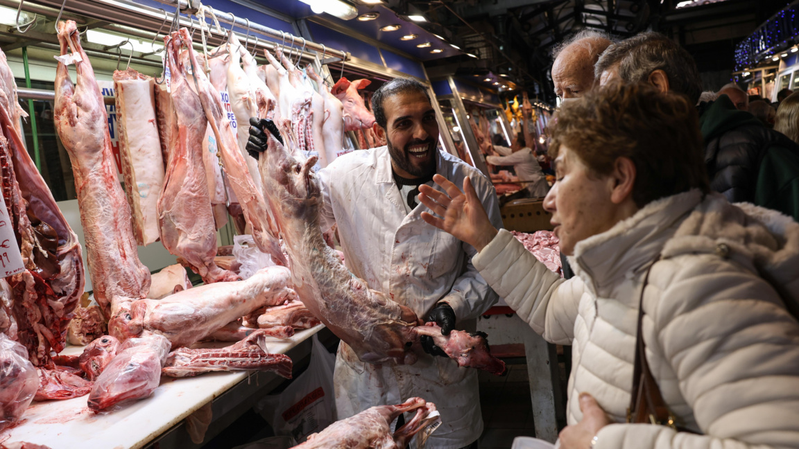 Илюстративна снимка -  пазар в Атина, архив, декември 2025 г.