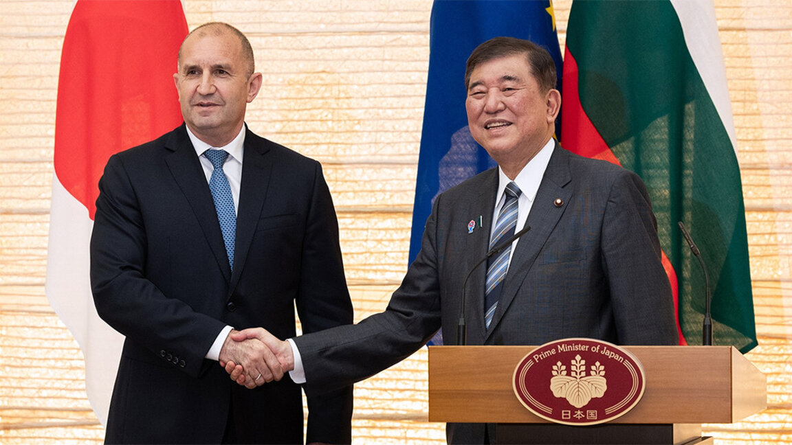 Präsident Rumen Radew traf sich mit dem japanischen Premier Shigeru Ishiba