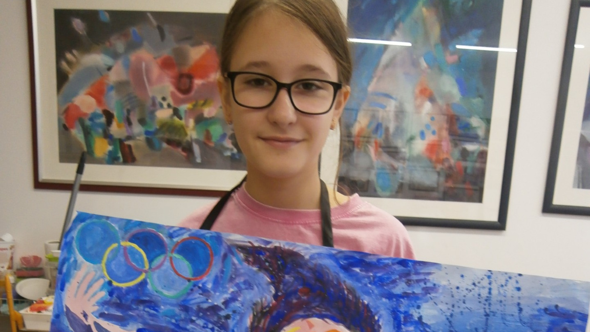 Възпитаничка на плевенската арт школа