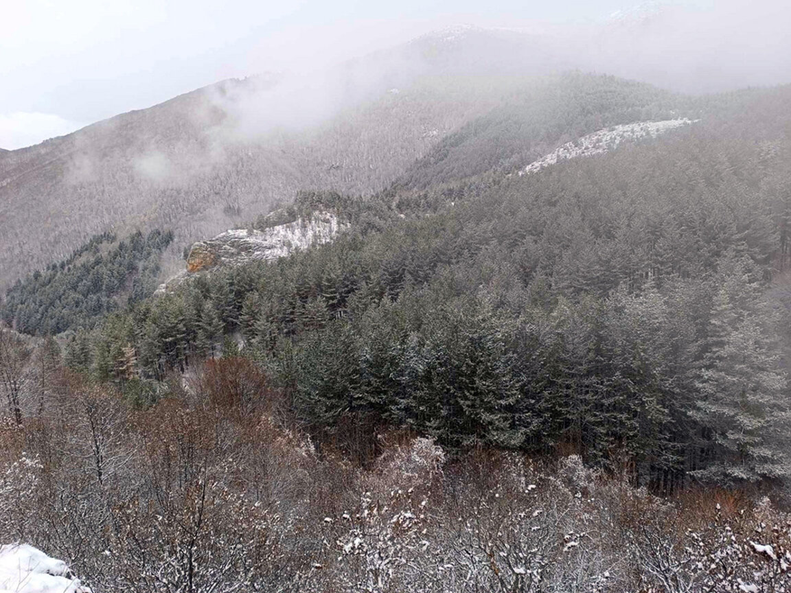 Amidst the magical beauty of Bulgaria's snow-covered Kraishte region
