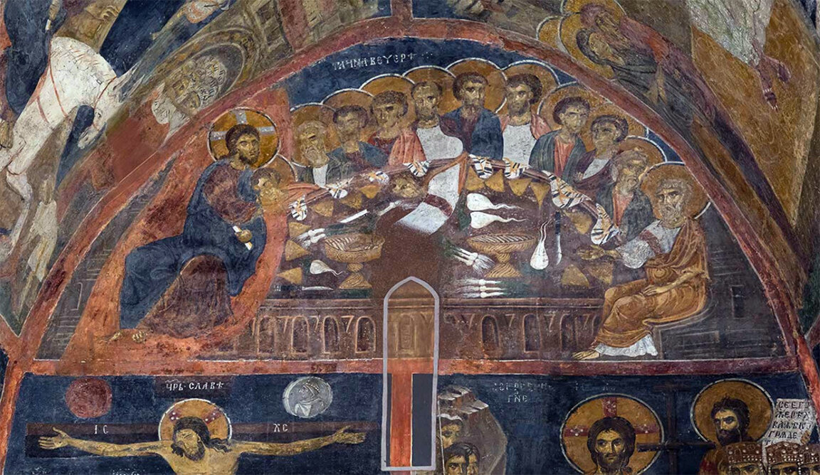 Тайната вечеря, стенопис от 1259 г.