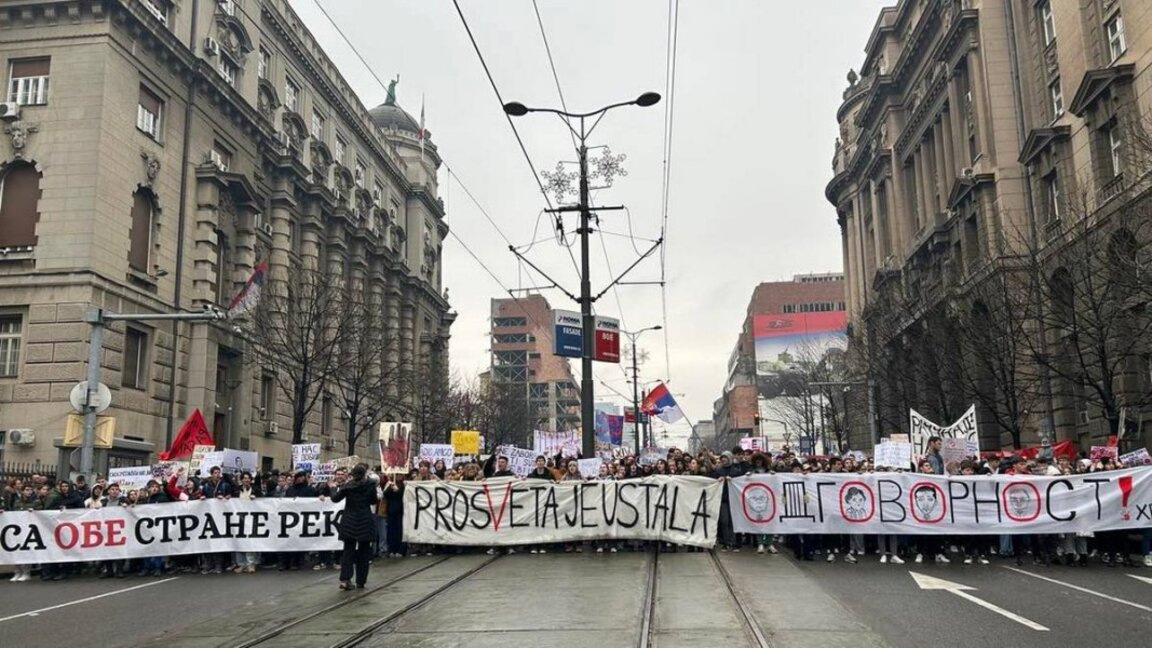 Протестите в Сърбия продължават