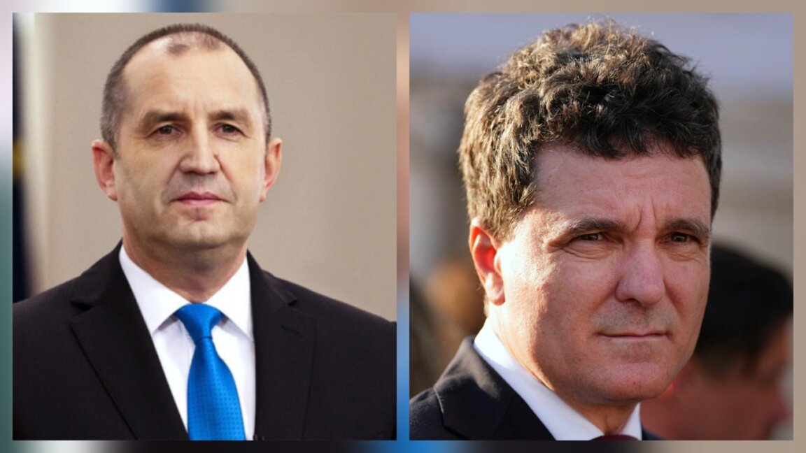 Rumen Radev and Nicusor Dan (right)
