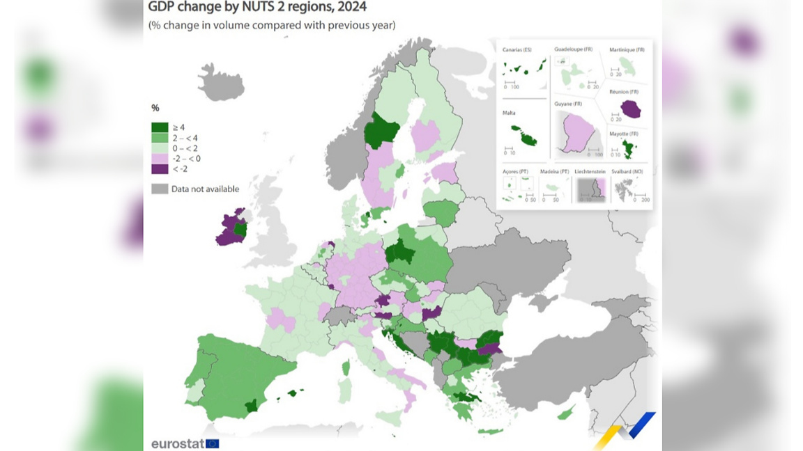 For the first time a Bulgarian region tops the EU GDP growth rankings