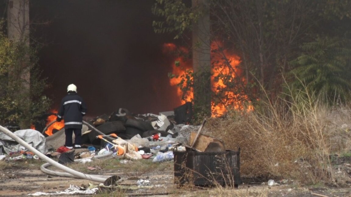 Голям пожар край Ямбол