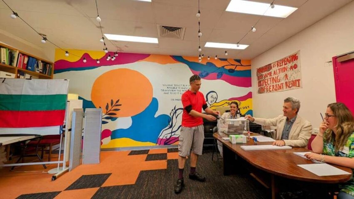 Das Wahllokal in Brisbane