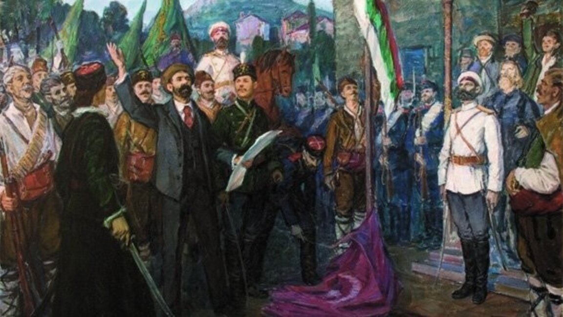 Проглашење Уједињења, сликар Атанас Жеков