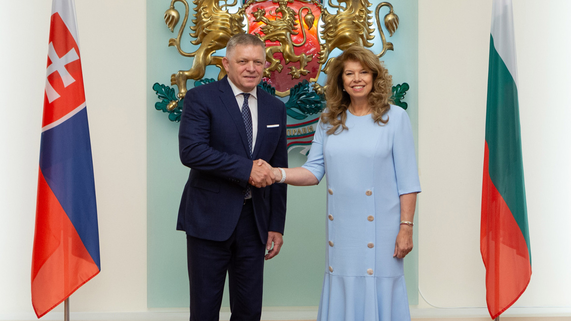 Iliyana Yotova y Robert Fico