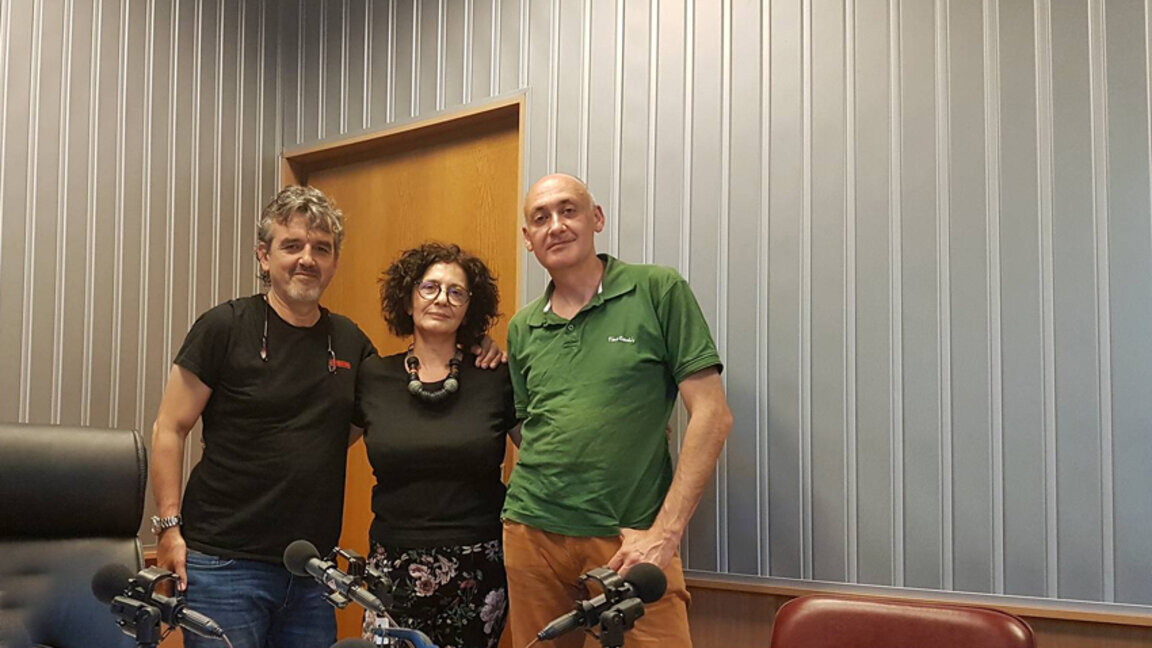 Отляво надясно Цветан Томчев, Михайлина Павлова и Георги Палейков