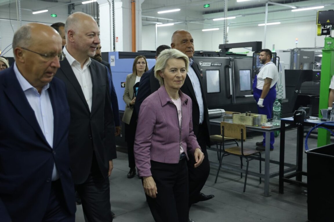 Урсула фон дер Лайен е на еднодневна визита в България