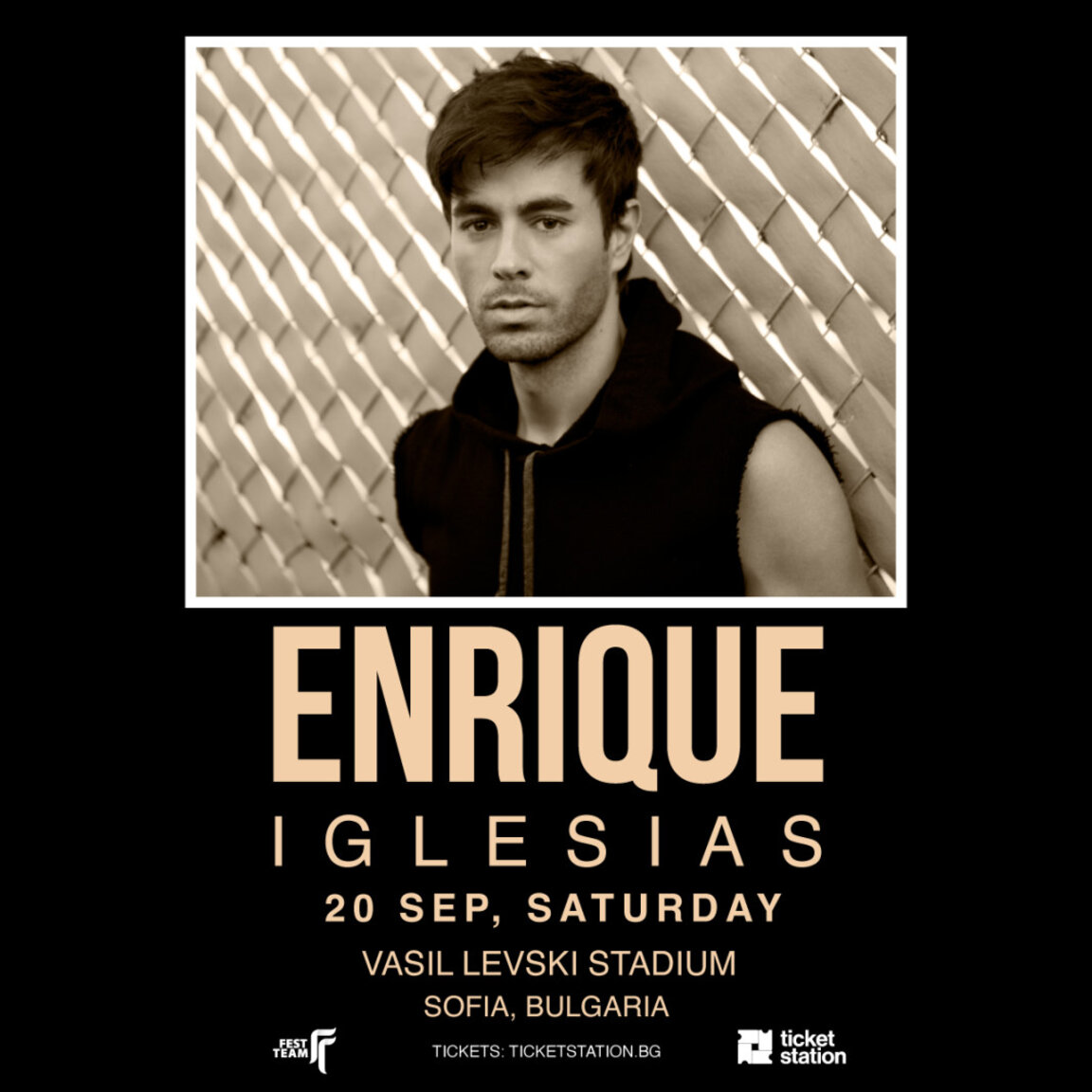 Енрике Иглесиас ще има концерт на стадион „Васил Левски“ в София – на 20 септември, визия – Fest Team