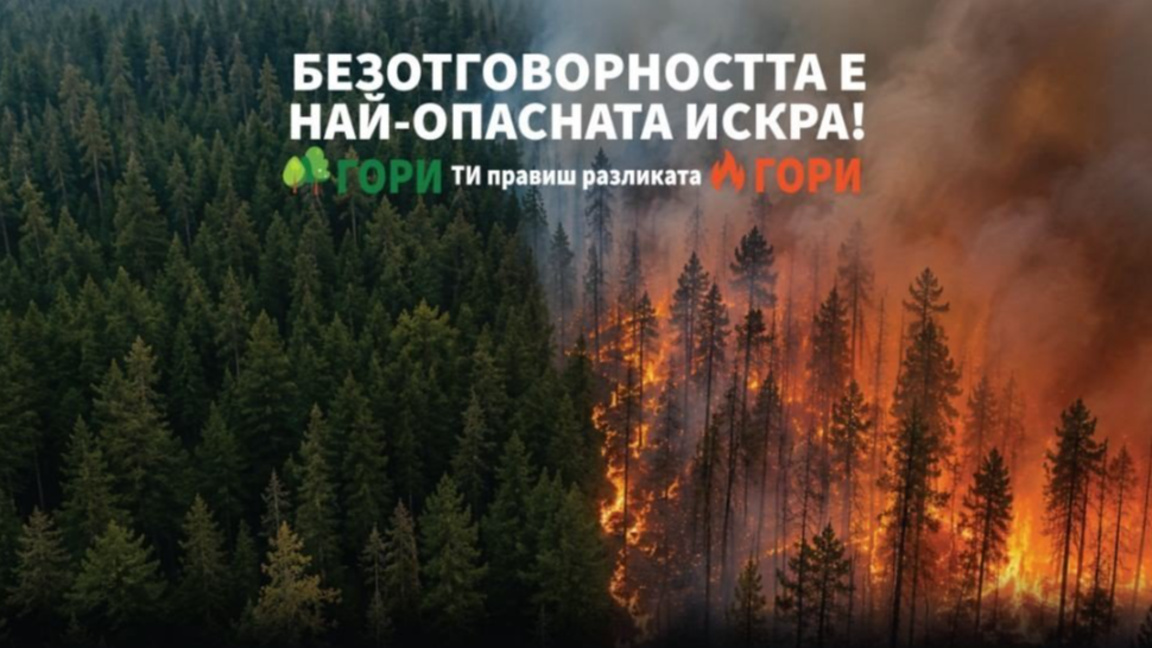 Кампания призовава за превенция на горските пожари в горещите дни