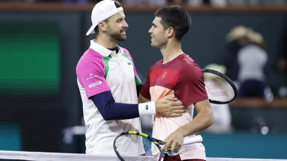 Grigor Dimitrov to face Carlos Alcaraz in the second round at Indian Wells