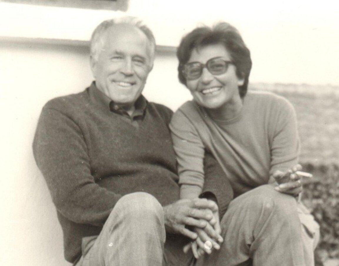 Николай Хайтов и преводачката Жени Божилова