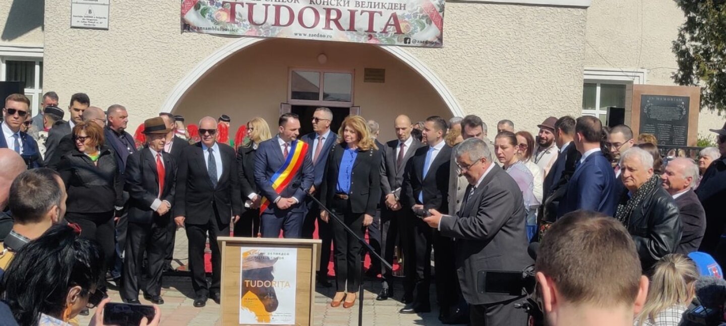 Iliana Yotova, vicepreședintele Bulgariei, a sărbătorit Tudorița cu bulgarii din orașul românesc Târgoviște