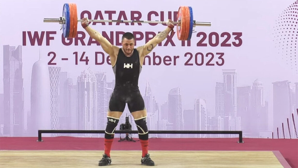 Bulgaria's Karlos Nasar is back, sets new world record at Weightlifting Cup in Doha