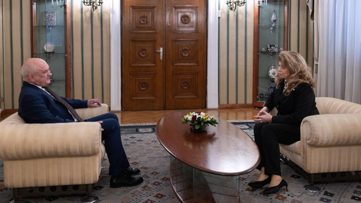 Президент Йотова и Димитр Главчев