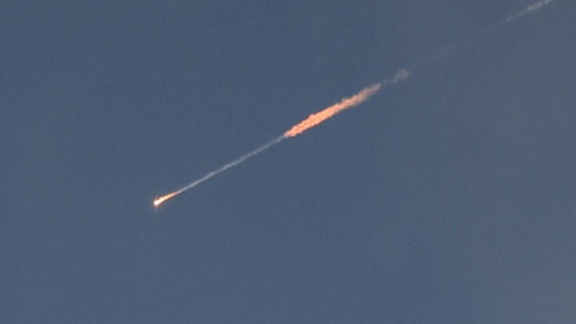 Иранска балистична ракета в небето над Ерусалим, 24 юни 2025 г.
