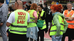 Хиляди на антиправителствен протест в Нови Сад