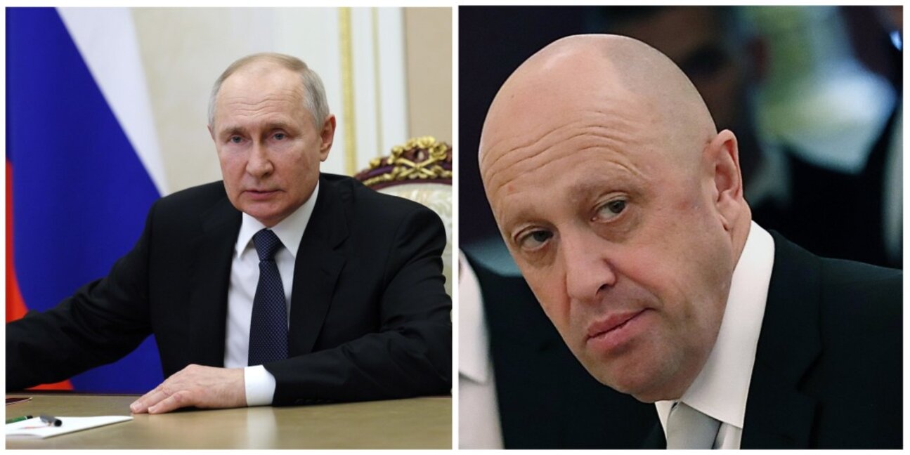 Владимир Путин и Евгений Пригожин