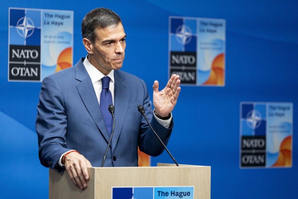 Министър-председателят на Испания Педро Санчес - Хага, 25 юни 2025