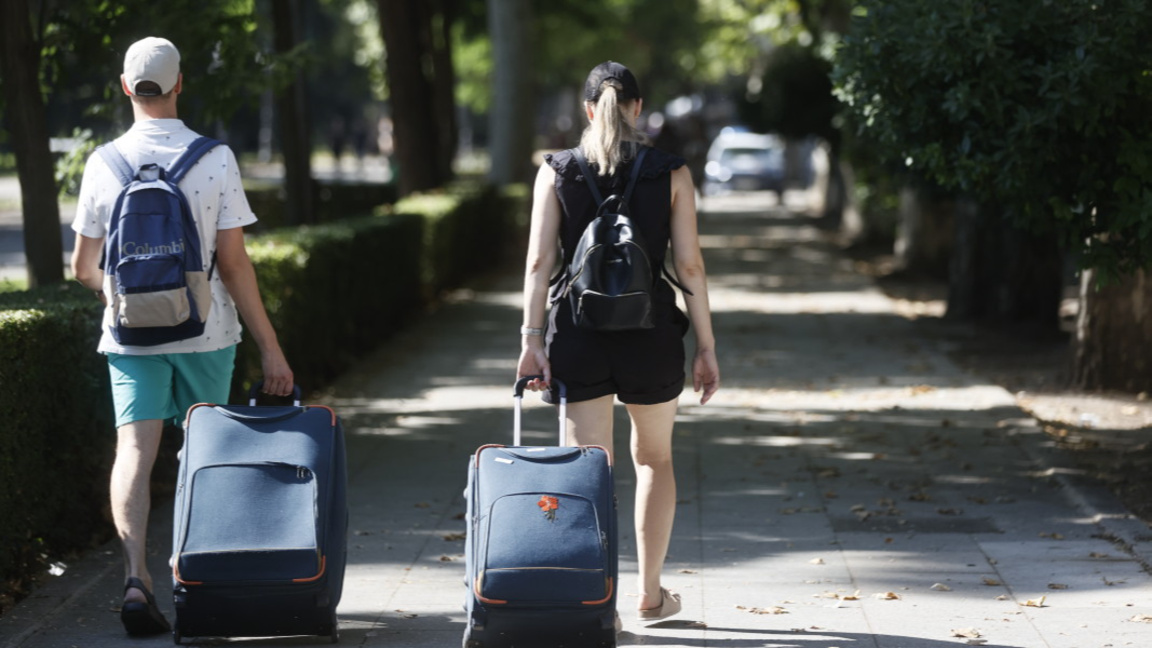 В центъра на Мадрид, Испания, архив, август 2024 г