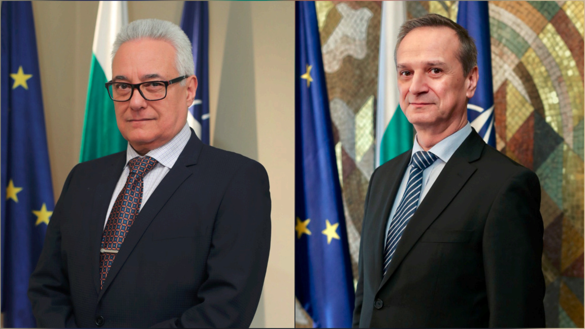 Marin Raykov (gauche) et Radi Naydenov