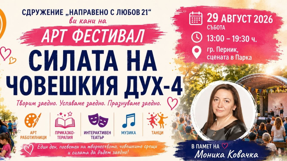Перник посреща Арт фестивала "Силата на човешкия дух 4"
