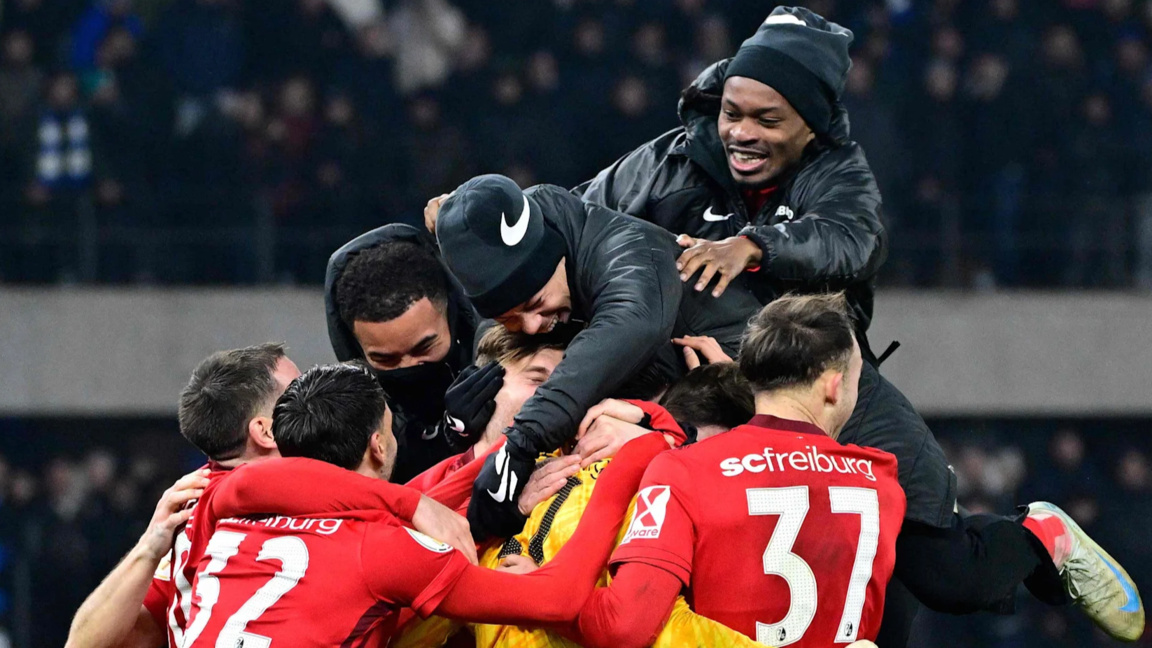 Отборът на Фрайбург се класира за полуфиналите за купата на Германия по футбол