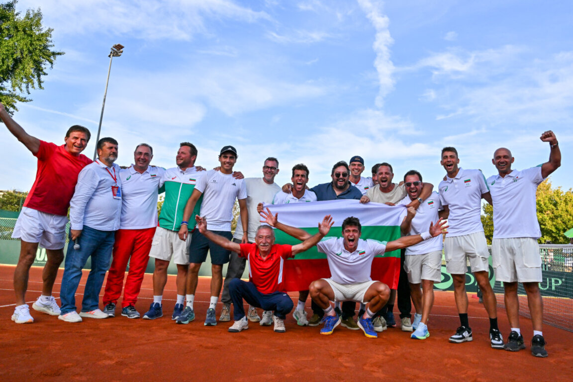 Bulgaria's Davis Cup team