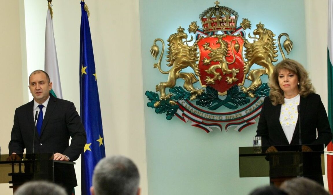 Президентът Румен Радев и вицепрезидентът Илияна Йотова дадоха пресконференция по повод втората годишнина от встъпването си в длъжност.