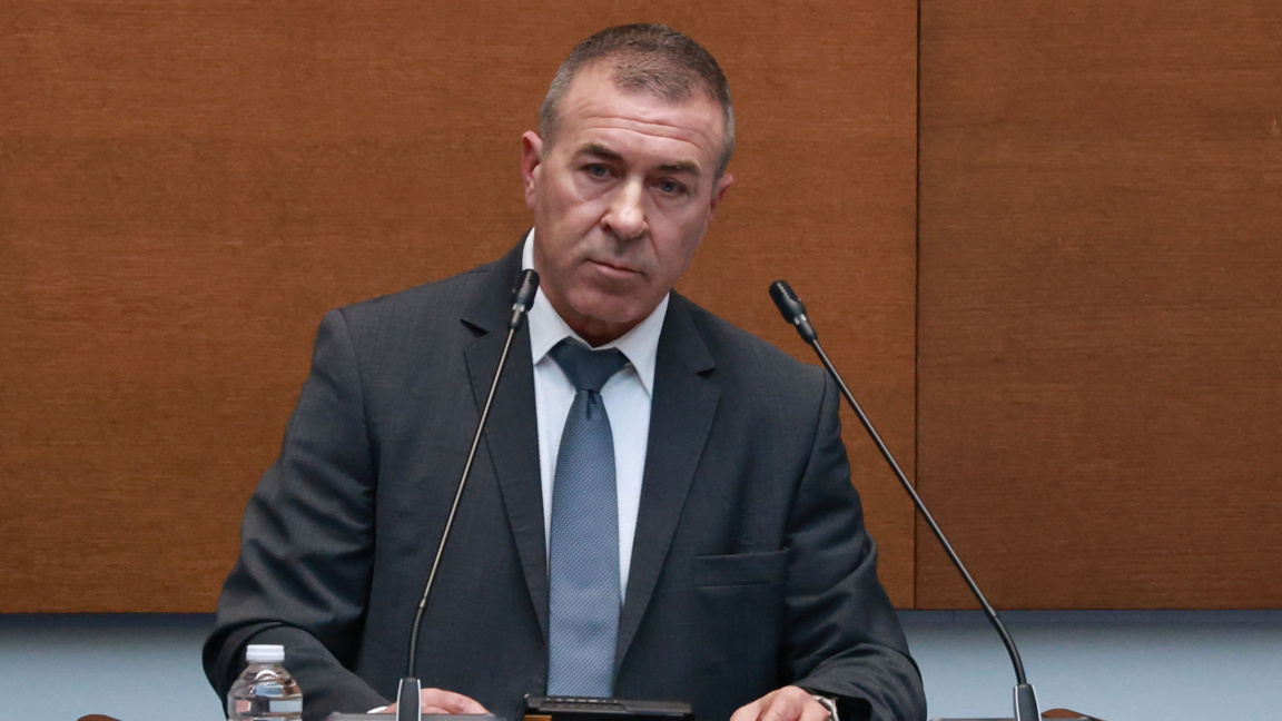 25 февруари 2026 г. На редовното си заседание депутатите изслушаха служебния министър на вътрешните работи Емил Дечев и ръководители на служби в МВР заради появила се информация за оказван натиск от страна на министъра по случая "Петрохан". На снимката: главният секретар на МВР Мирослав Рашков