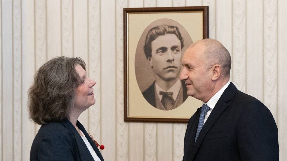 President Radev meets with U.S. Embassy Interim Charge d'Affaires Susan Falatko