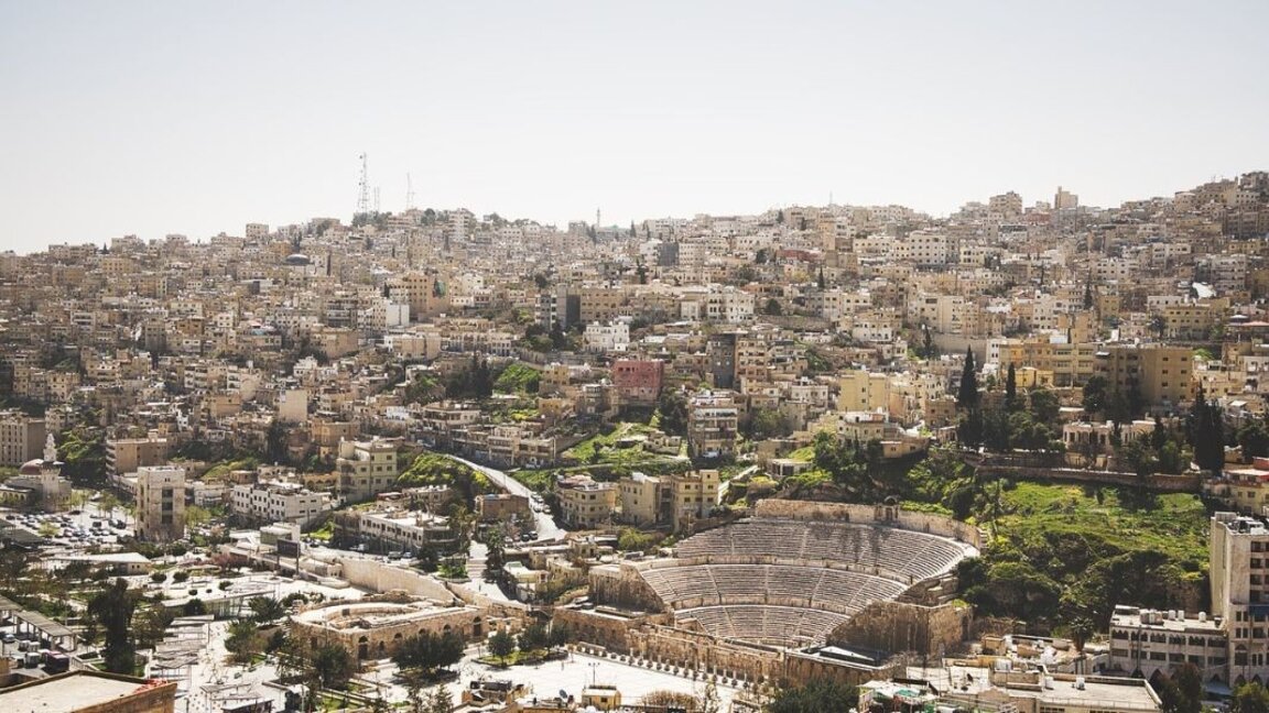 Изглед към столицата на Йордания Аман.