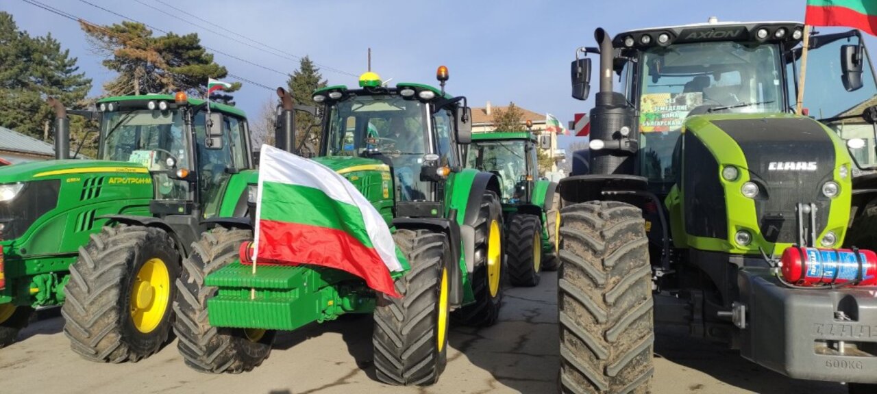 Земеделски протести в България в снимки