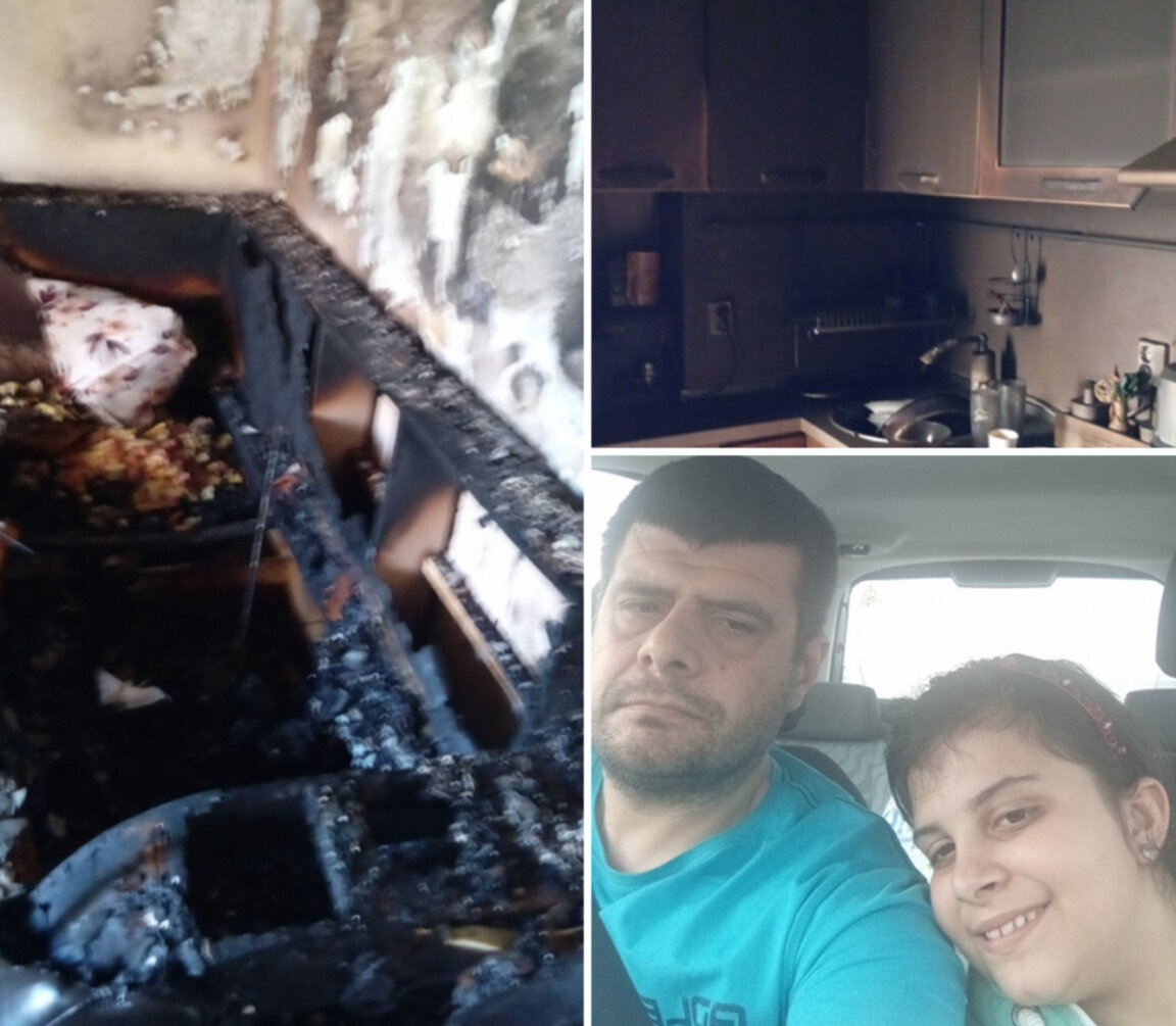Самотен баща търси подкрепа след пожар в апартамент
