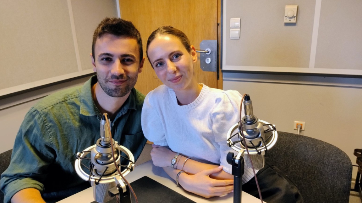 Vladislav Marinov and Monika Delieva in the Bulgarian National Radio