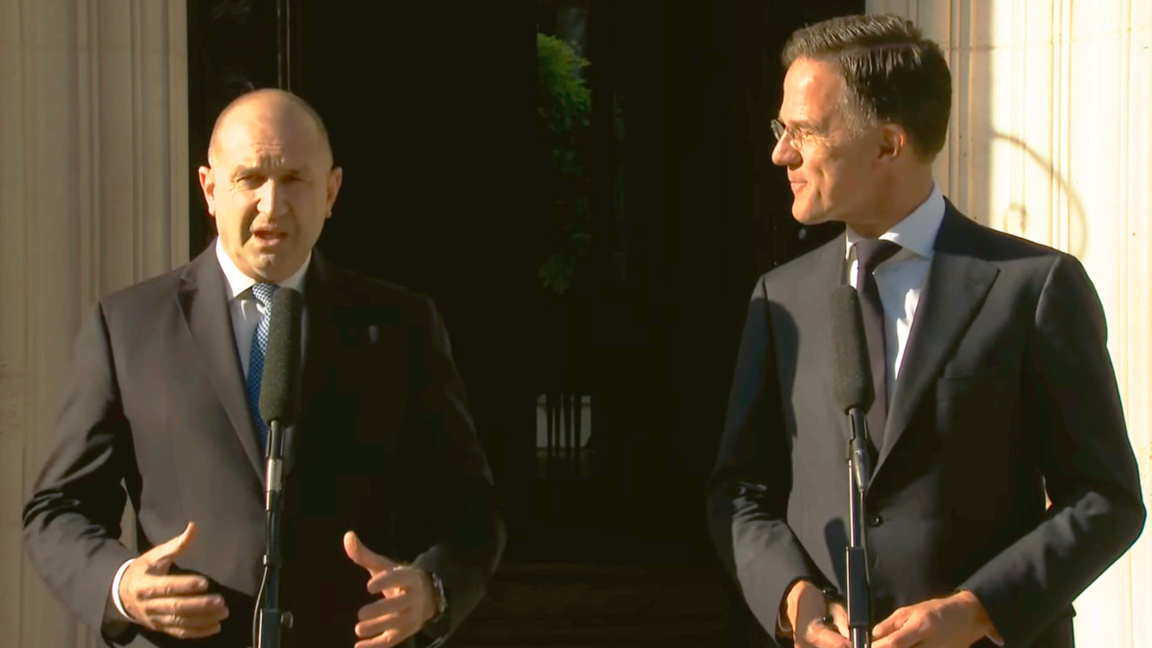 Rencontre Roumen Radev - Mark Rutte à Bruxelles