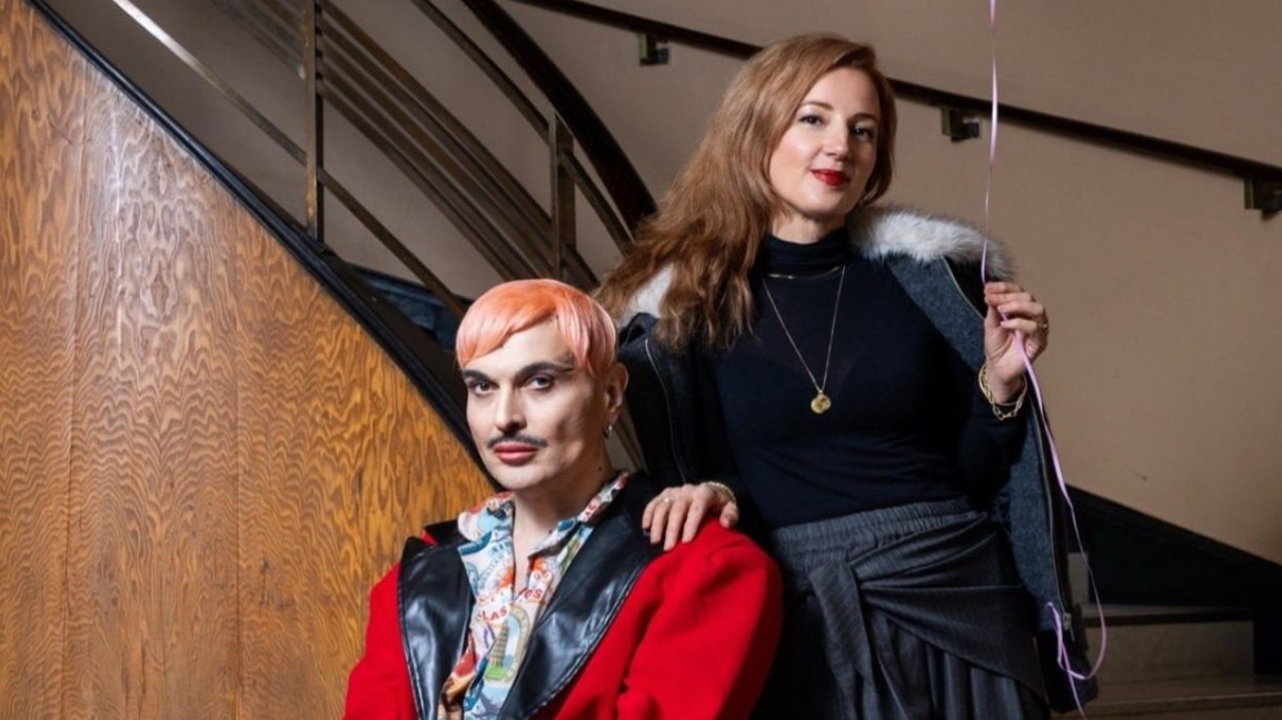 Ivo Dimchev with Kristina Nikolova