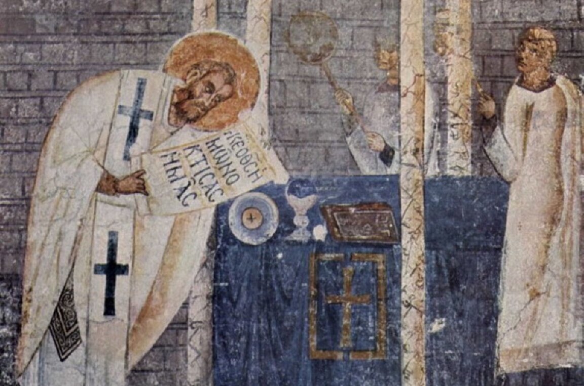 Св. Власий - стенопис, храм "Св. София", Охрид