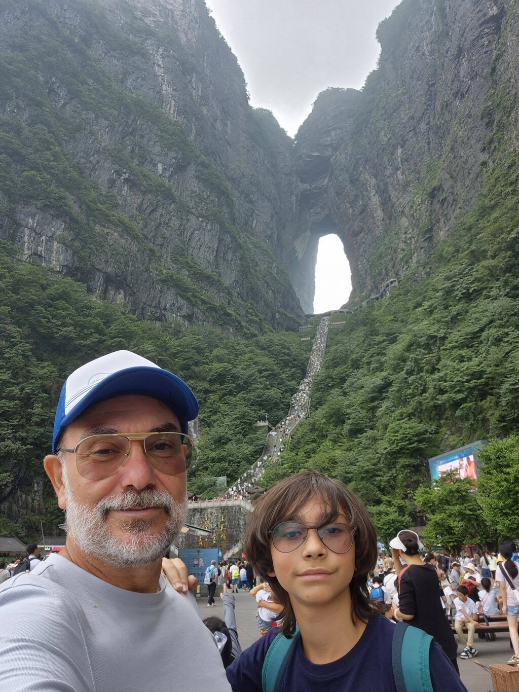 At Heaven’s Gate in Zhangjiajie, Hunan Province, China.
