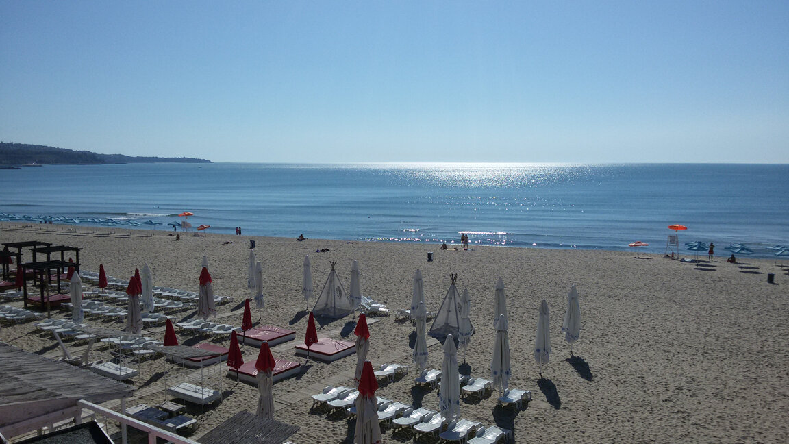 L'eau du littoral bulgare de la mer Noire est propre