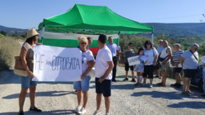 Протестиращи против замърсяванията блокираха пътя към ТЕЦ "Бобов дол" 